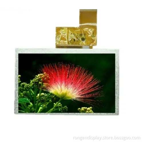 Rg050cqt-01 with 450 CD/M2 Brightness 5.0inch 800*480 LCD Display